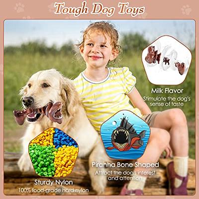 WOWBALA Large Dog Chew Toys: 2 Pack Dog Toys for Aggressive Chewers - Super  Chewer Dog Toys