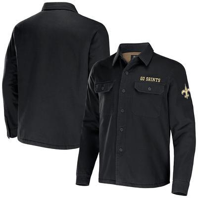 New Orleans Saints Cutter & Buck Women's Helmet Logo Stretch Oxford Long  Sleeve Button-Up Shirt - Charcoal