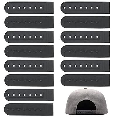 BENECREAT 48 Pairs Black Plastic Snapback Strap with 7 Holes, Hat Caps  Replacement Fasteners Buckle, Strap Extender for Hat Fastener Repair -  Yahoo Shopping