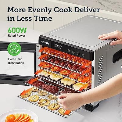 VIVOHOME Electric 8-Tray Food Dehydrator with Digital Timer and Temperature Control in Black