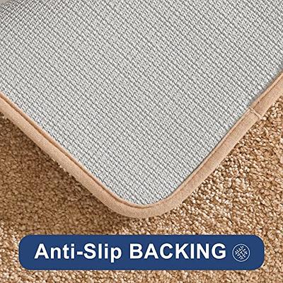 COSY HOMEER Microfiber Bathroom Rug 16x24, Super Soft and Absorbent Bath  Mat Non-Slip, Thick Plush Bath Rugs Machine Washable for Bath Floor, Tubs