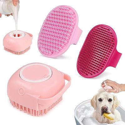 Dog Bath Brush Dog Grooming Brush, Pet Shampoo Brush Massage Rubber Comb  with Adjustable Ring Handle for Short Long Haired Dogs and Cats - Yahoo  Shopping