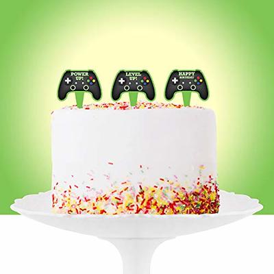 Video Game Cake Topper Glitter Game Controller Happy Birthday Cake Topper  Gam... | eBay