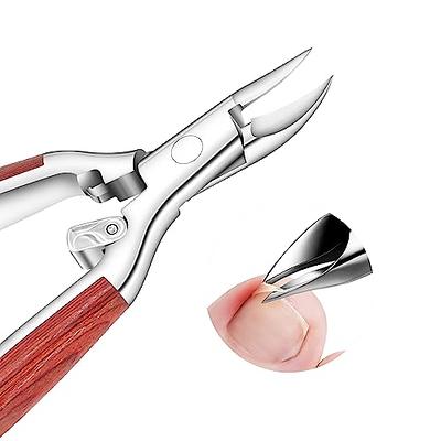 Toenail Clippers for Thick Nails: Professional Ingrown Nail Clippers for  Seniors Pedicure Toe Nail Cutter with Stainless Steel Sharp Curved Blade  for Men - Yahoo Shopping