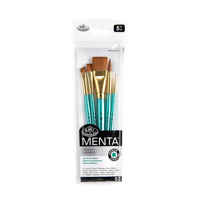 Royal & Langnickel - MENTA 78 Series 5pc Assorted Artist Paint Brush Pack -  Wash - Yahoo Shopping