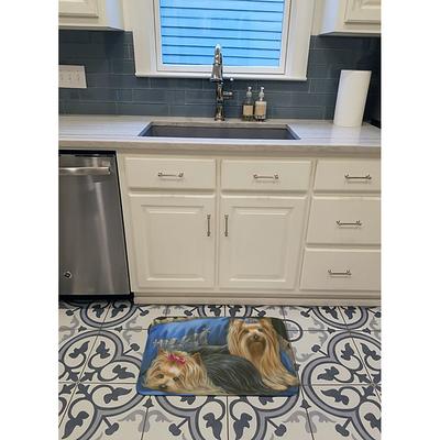 Carolines Treasures PPP3293RUG Yorkshire Terrier Yorkie Satin and Lace Bath  Mat Machine Washable Anti-fatigue Memory - Yahoo Shopping