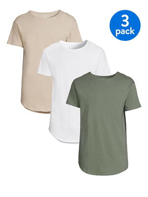 No Boundaries Men's and Big Men's Oversized T-Shirts, 2-Pack 