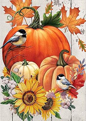 CHWGLFGG Fall Pumpkin Diamond Painting Kits for Adults Beginners