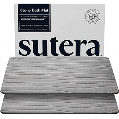 Diatomaceous Bath Mat 17.7'' x 35.4'' Fast Drying & Non Slip Large  Diatomite Stone Bath Mat, Super Absorbent Shower Mat Thin Bathroom Rugs  Floor Mat (Grey) - Yahoo Shopping