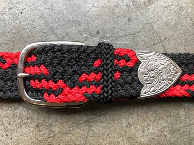 Vintage 70s Braided Leather Belt