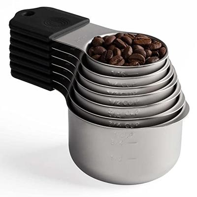 Magnetic Measuring Cups Set Stainless Steel Heavy Duty Metal