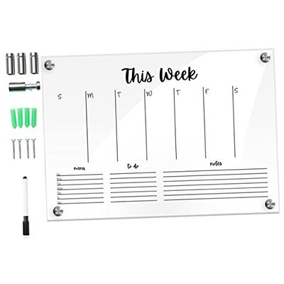 NUOBESTY Magnetic Dry Wipe Whiteboard Small Whiteboard for Wall