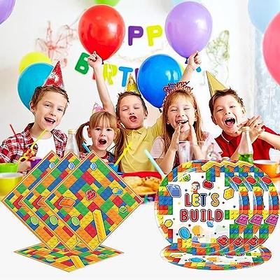 Word Party Party Supplies for Kids' Birthday, Word Party Decorations  Included Plates, Forks, Tablecover, Napkins for Kids Party Supplies  Birthday