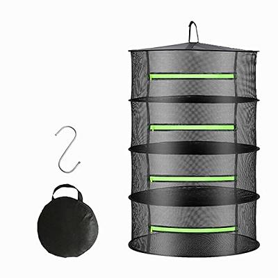 non-toxic Mesh Herb Drying Net - Foldable with Zippers