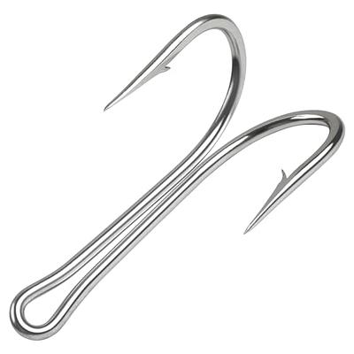1/0# 1.26 Treble Fish Hooks Carbon Steel Sharp Bend Hook with Barbs, Black  50 Pack