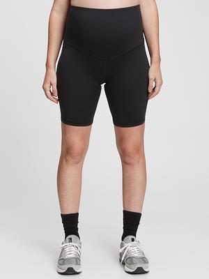 Maternity Recycled Power Full Panel Bike Shorts - Yahoo Shopping