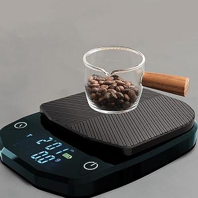 Digital Coffee Scale with Timer, Rechargeable Food Scale, Precise Drip  Detection Pour Over Coffee Scale, High Temperature Resistance Kitchen Scale  for Coffee, Jewery, Vegetables - Yahoo Shopping
