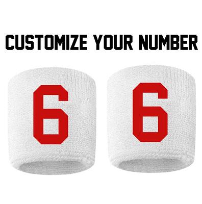 baseball wristbands with numbers