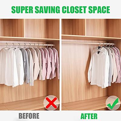 Space Saving Hanger Hooks Clothes Hanger Connector Hooks AS-SEEN-ON-TV,  18PCS Triangle Hooks for Saving Closet Space Closet Organizers Space Savers  (Bear) - Yahoo Shopping