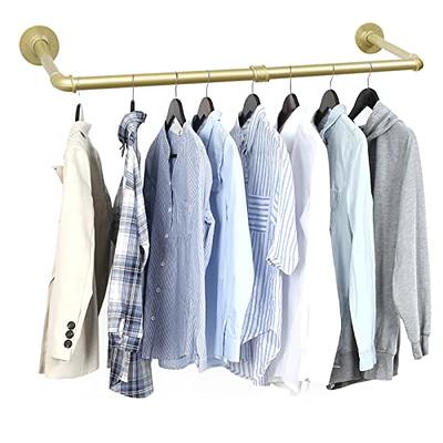 LANJIN Industrial Pipe Clothing Rack,Clothes Rack for Wardrobe