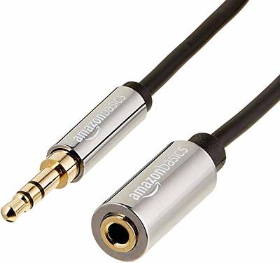 Basics 3.5mm to 2-Male RCA Adapter Audio Stereo Cable For Speaker, 8  Feet