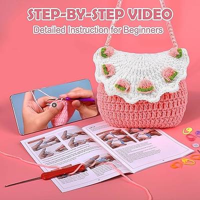 Crochet Kit for Beginners - Beginner Crochet Starter Kit with Step-by-Step  Video Tutorials, Learn to Crochet Kits for Adults and Kids, DIY Knitting