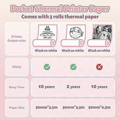 10 Rolls Printable Sticker Paper For Mini Printer