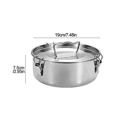 Stainless Steel Flan Mold With Lid Cake Baking Pan Chocolate