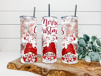 Christmas Personalized Glitter Tumbler