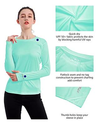 Women's UPF 50+ UV Sun Protection Shirt Outdoor Performance Long Sleeve  Rash Guard Shirts for Hiking,Swim,Fishing (Light Green,M) - Yahoo Shopping