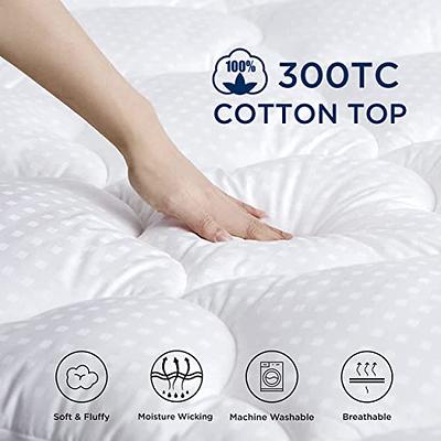 Utopia Bedding Quilted Fitted Mattress Pad (Full) - Elastic Fitted Mattress  Protector - Mattress cover Stretches up to