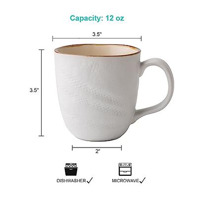 Matte Ceramic Coffee Mug, Tea Cup 14 oz, Dishwasher and Microwave Safe,  Purple