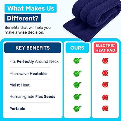 SunnyBay Microwave Heating Pad, Microwavable Heated Neck Pillow for Moist  Hot or Cold Therapy, Aromatherapy Heated Neck and Shoulder Wrap with