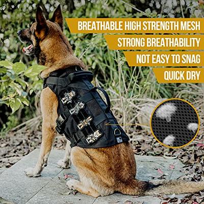 ONETIGRIS AIRE Nylon Mesh No Pull Dog Harness, Black, X-Large: 31 to 40-in  chest 