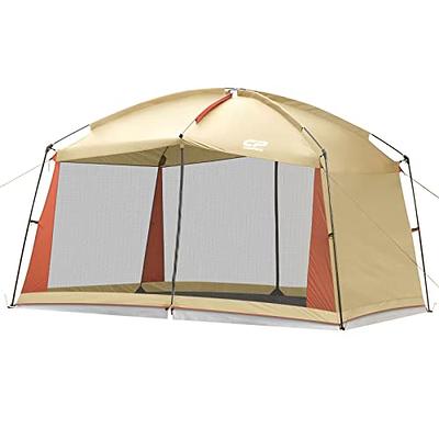 CAMPROS CP Screen House Room with 1 Side Wind/Sun Panel Canopy Tent Camping  Tent Screen Shelter Gazebos for Patios Outdoor Camping Activities,  12'X10'X90in(H) - Beige - Yahoo Shopping