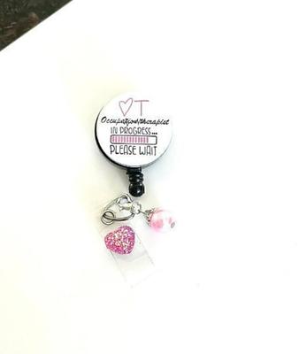 Ot in Progress Badge Reel Custom Designs Funny Unique Coworker Gift Ideas  Retractable Lanyard Hospital Nursing School Gump Ota Nurse - Yahoo Shopping