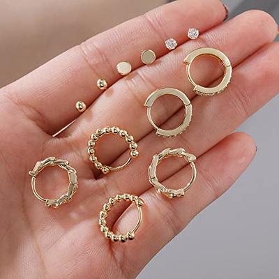 G23 Titanium Hypoallergenic Earrings Cubic Zirconia Opal Birthstone Tiny  Small Stud Earrings for Women Teen Girls Sensitive Ears