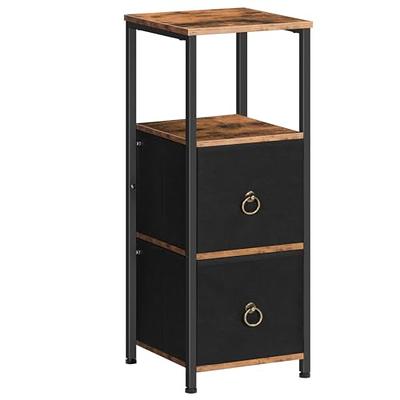 BreeBe Brown Slim Storage Cabinet with Shelves | Mathis Home