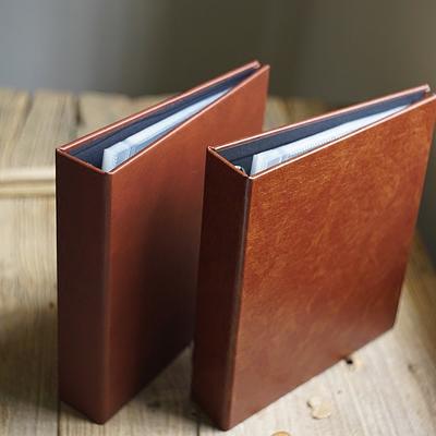 Personalised Leather Photo Album, Custom Photo Book With Sleeves, for 4x6  Photos 