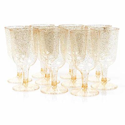 Rose Gold Plastic Champagne Flutes Disposable - Rose Gold Glitter with a  Rose Gold Rim - [1 Box of 36 ] 6.5 Oz - Elegant Stylish Mimosa Glasses  Perfect for Weddings Bachelorette Party, Catered Events 