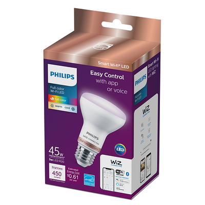 Philips Smart LED 60-Watt A19 General Purpose Light Bulb, Frosted Color &  Tunable White, Dimmable, E26 Medium Base (1-Pack)