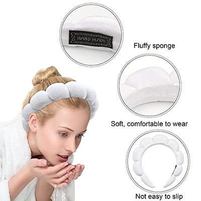 Spa Headbands for Women, Puffy Sponge Spa Headband,Padded Makeup