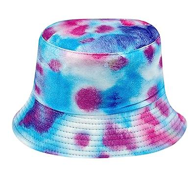 Sun Hat For Women Bucket Hat Cotton Reversible Double-Sided