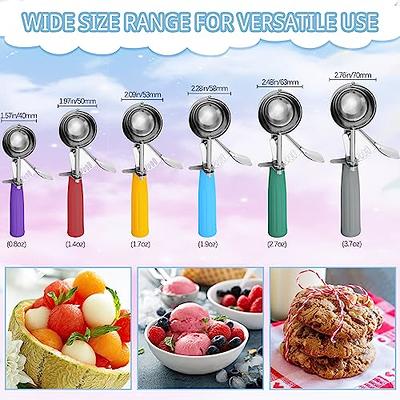 Saebye Cookie Scoop Set, Ice Cream Scoop Set, Multiple Size  Large-Medium-Small Size Disher, Professional 18/8 Stainless Steel Cupcake  Scoop