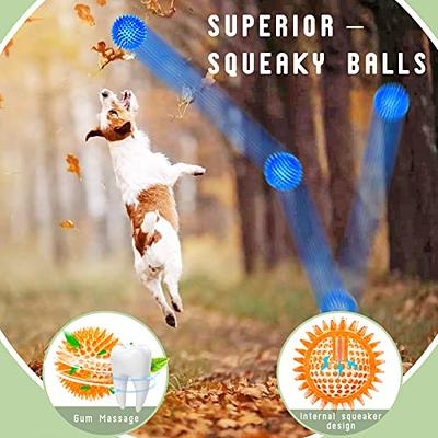 Interactive Dog Toys, Dog Chew Toys Ball for Small Medium Dogs, IQ Treat  Boredom Food Dispensing, Puzzle Puppy Pals Tough Durable Rubber Pet Ball,  Best Cleans Teeth Dog Balls 