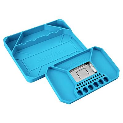 Magnetic Tray with Screwdriver Holder, Green