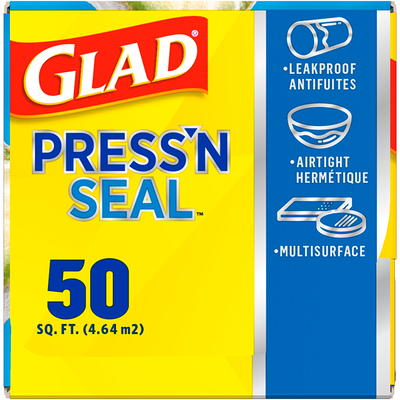 Glad Press'n Seal Plastic Food Wrap -100 Square Foot Roll (Pack of 9)