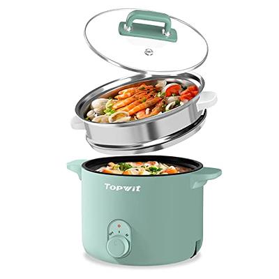 Mini Electric Electric Hot Pot, Portable Multi Functional Travel Cooker  Auto Power Off Rapid Heating Compact and Portable Anti Dry Burning for  Noodles Egg (Non Stick (with - Yahoo Shopping