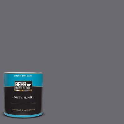 BEHR PREMIUM 1 qt. #N490-5 Charcoal Blue Satin Enamel Interior