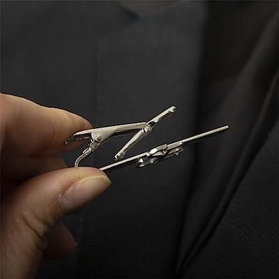 Men Tie Pin Clips Casual Tie Clip Jewelry Fitting Wedding Tie Bar Necktie  Clasp^